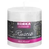 EDEKA Zuhause Kerze Rustik Stumpe Weiß 8cm X 7cm 7